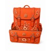 Cutie pentru aranjamente florale în formă de ghiozdănel – Model Floral Portocaliu 30x25 cm